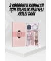 Yeni Nesil Kadın Akıllı Saat Rose Gold Android ve İos Uyumlu