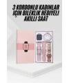 Yeni Nesil Kadın Akıllı Saat Rose Gold Android ve İos Uyumlu