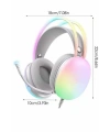 Yeni Nesil Kulak Üstü Kablosuz Uzun Ömürlü RGB Işıklı Bluetooth Kulaklık