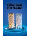 Yeni Nesil Modern Kristal Masa ve Gece Lambası Dokunmatik Renk Değiştirebilen