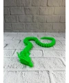 Yeşil Hareketli Ejderha Figürü Esnek Gövdeli Fantastik Dekor 60 cm