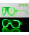 Yeşil LED Işıklı Parti Gözlüğü – Neon Glow Şerit Gözlük 3 Modlu