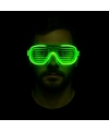 Yeşil LED Işıklı Parti Gözlüğü – Neon Glow Şerit Gözlük 3 Modlu