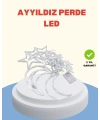 Yıldız Ay Tasarımlı Prizli Perde LED Işık İç Mekan Dekoru