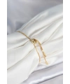 Yıldız Model Asansörlü Gold Renk Kadın Bileklik