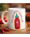 You Add Spice To My Life Yazılı Eğlenceli Porselen Kupa MODEL 16 - Sevgiliye Arkadaşa Özel Hediye Fincan