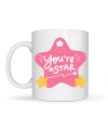 You’re a Star SEN YILDIZSIN Yazılı Porselen Kupa MODEL 154 – Motivasyon Temalı, Özel Tasarım Kahve & Çay Kupası
