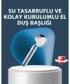 Yüksek Basınçlı 3 Fonksiyonlu Duş Başlığı