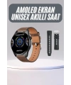 Yuvarlak Kasa 46mm Akıllı Saat Android Ve IOS Uyumlu Uyku ve Sağlık Takibi
