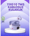 YXG10 Kablosuz Kulaklık – Bluetooth 5.4, Dokunmatik, LED Ekranlı Şarj Kutusu