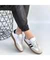 Zerti Beyaz Cilt Bağcıklı Spor Ayakkabı