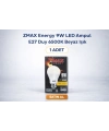 ZMAX Energy 9W LED Ampul E27 Duy 6500K Beyaz Işık 720 Lümen 60W Eşdeğer Enerji Tasarruflu 1 Adet