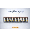 ZMAX Energy 9W LED Ampul E27 Duy 6500K Beyaz Işık 720 Lümen 60W Eşdeğer Enerji Tasarruflu 10 Adet