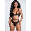 Gizotti Kadın Ultra Arkası Açık Sütyen Takım Siyah