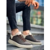 KB-X204 Kuback Taba Bej Keten Bej Yüksek Taban Günlük Erkek Spor Ayakkabı
