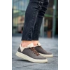 KB-X204 Kuback Taba Bej Keten Bej Yüksek Taban Günlük Erkek Spor Ayakkabı