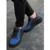 KB-X46 Kuback Siyah Sax Mavi Yüksek Siyah Taban Günlük Spor Ayakkabı
