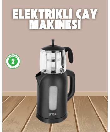 0,9 L Cam Demlik ve 1,7 L Su Haznesi ile Çay Keyfi