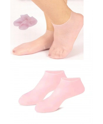 1 çift silikon jel topuk nemlendirici çorap ayak bakımı çatlama koruyucu krem çorabı