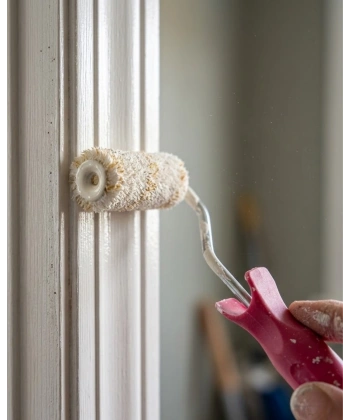 10 Cm Mini Boya Rulosu Seti 6 Adet Yedek Rulo Hediyeli Dar Alan Boyama Rulo Fırça