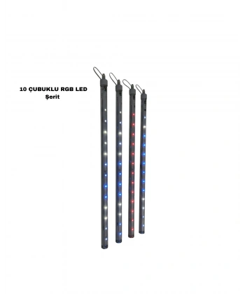 10 ÇUBUKLU DEKOR LED