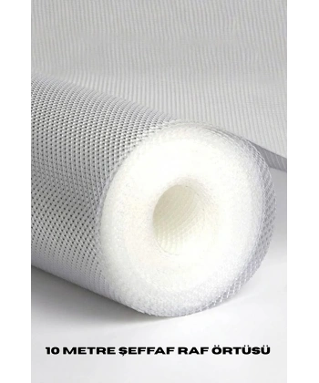 10 Metre Şeffaf Silikonlu Kaymaz Çekmece İçi Düzenleyici