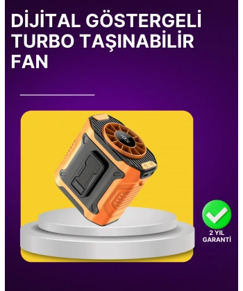 100 Kademeli Hız Ayarlı Taşınabilir Bel ve Boyun Fanı