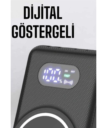 10.000 Mah Powerbank 4 Portlu Hızlı Şarj Dijital Göstergeli
