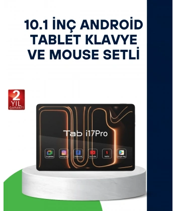 10.1 İnç Android Tablet Klavye ve Mouse Setli 5G Destekli