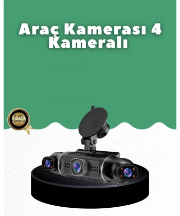 1080P 4 Kanallı Araç Kamerası GPS + WiFi + G Sensör Destekli