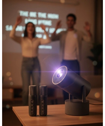 1080P Taşınabilir Projeksiyon WiFi Bluetooth Destekli