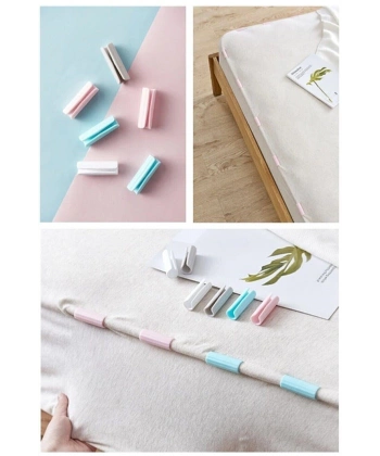 12 Adet Yorgan Kılıfı Ve Çarşaf Sabitleyici Kaydırmaz Nevresim Örtü Klipsleri