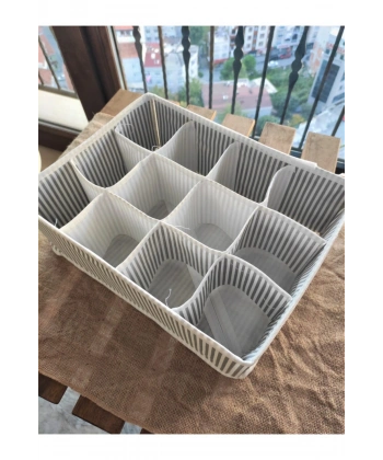 12 Bölmeli Pratik Bölmeli Çekmece Düzenleyici Organizer