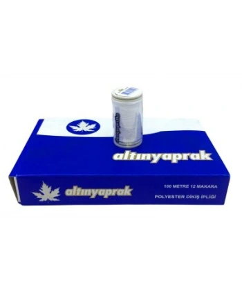 12 PARÇA BEYAZ 100 MT DİKİŞ İPLİK