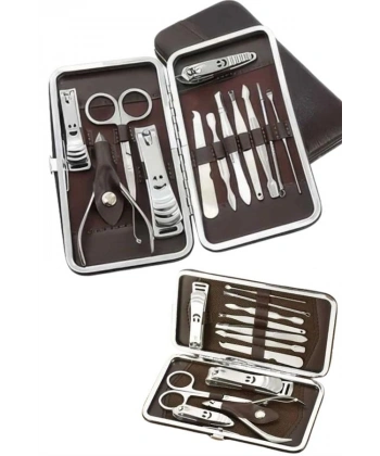 12 Parça Manikür Pedikür Seti Tırnak Bakımı Nasır Temizleme El Ayak Bakımı