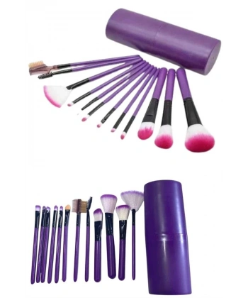 12 Parça Profesyonel Makyaj Fırçası Far Fırçası Allık Fırçası Yumuşak Kıllı