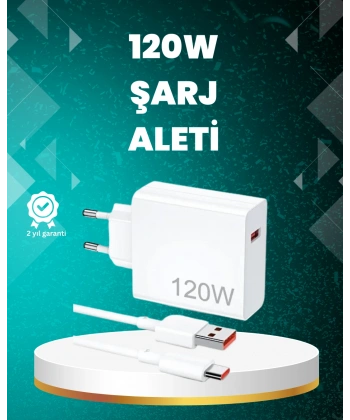 120 Watt Güçlü Hızlı Şarj Adaptörü Huawei P30 P40 Mate 20 Pro Uyumlu