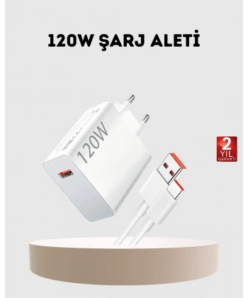 120W USB-C Şarj Adaptörü Süper Hızlı Şarj Güç Kaynağı Seti