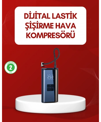12V Uyumlu Çok İşlevli Akıllı Araç Lastik Pompası