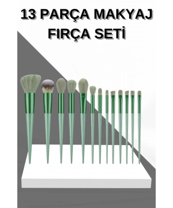 13 Parça Makyaj Fırça Seti Far Fırçası Allık Fırçası Yumuşak Uçlu