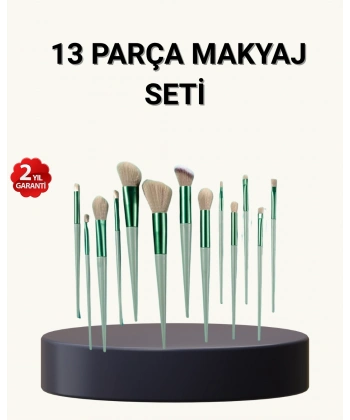 13’lü Yumuşak Kıllı Makyaj Fırça Seti – Profesyonel Kalite, Hassas Ciltlere Uygun