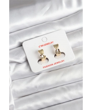 14K Gold Renk Kaplama CM Kadın Küpe