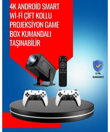 1.5 KG Ağırlığında, 4500 Retro Oyunlu Multimedya Projektör