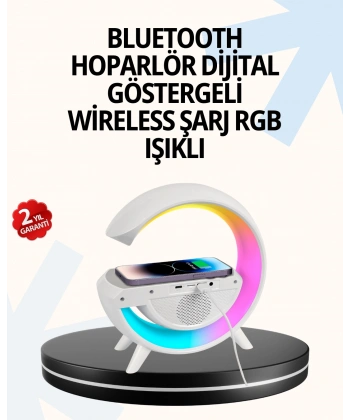 15W Hızlı Şarj Destekli LED Atmosfer Işığı ve Alarm Fonksiyonlu Lamba