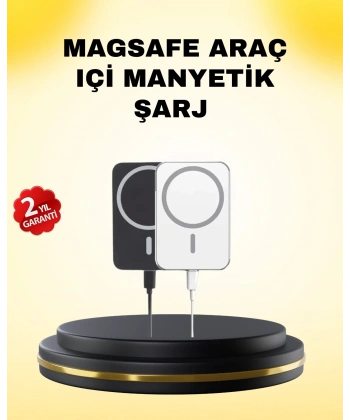 15W Kablosuz Şarj Destekli MagSafe Araç Tutucu Havalandırma Klipsli