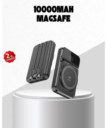 15W Kablosuz Şarj Özellikli 10000 mAh Powerbank –  Type-C Hızlı Şarj