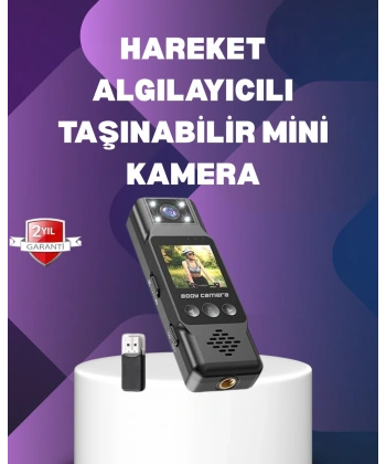 180° Dönebilen Lensli 1080P Mini Kamera