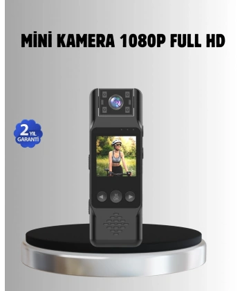 180° Döner Lensli Mini Kamera 1080P Full HD Hareket Algılama 1200mAh