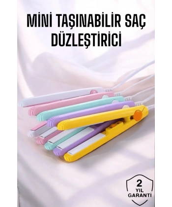180°C Isı ve Uzun Süre Kalıcı Düzlük Sağlayan Mini Saç Düzleştirici
