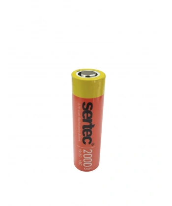 Sertec 18650 3.7V 2000 Mah 15C Li-Ion Şarjlı Pil